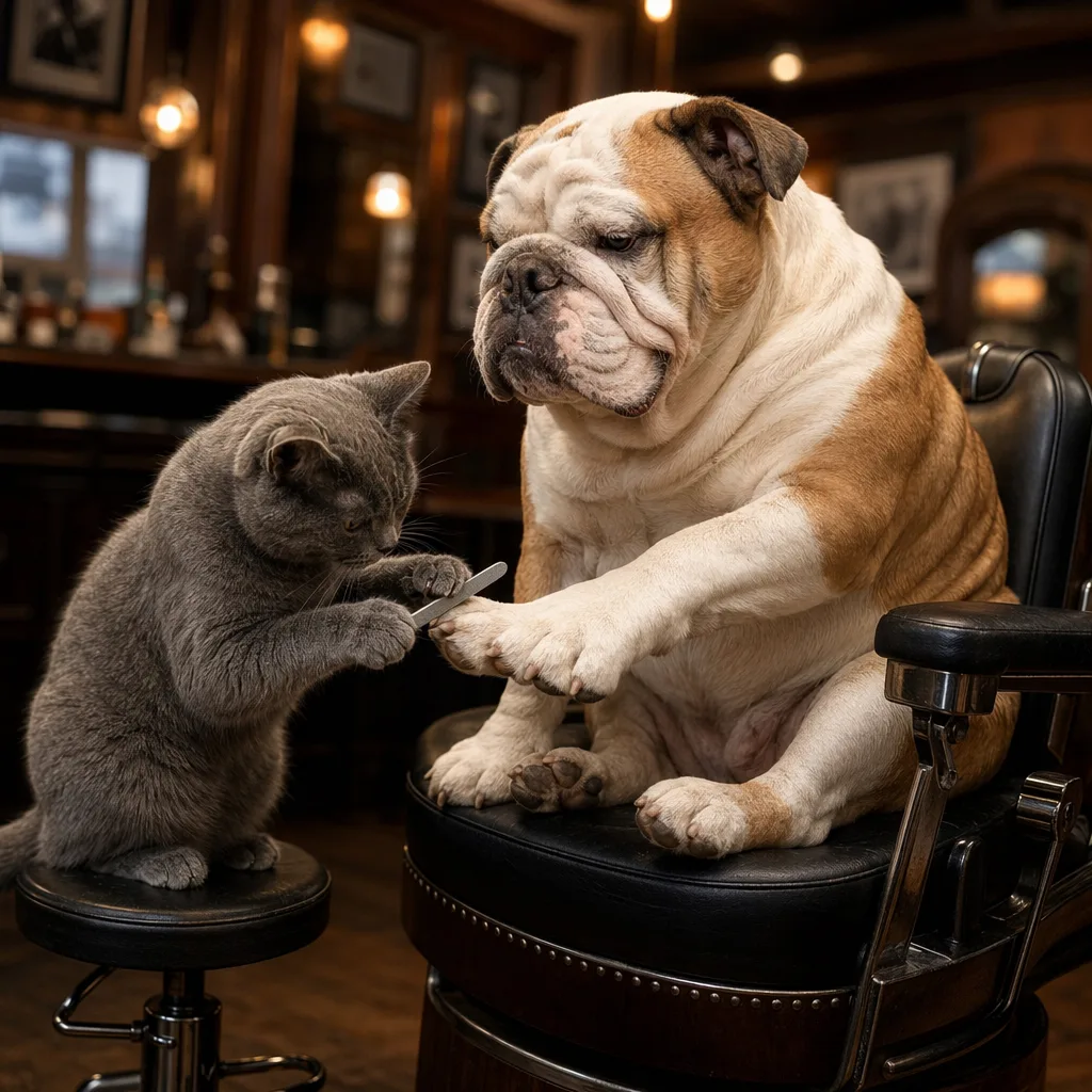 Маникюр бульдогу